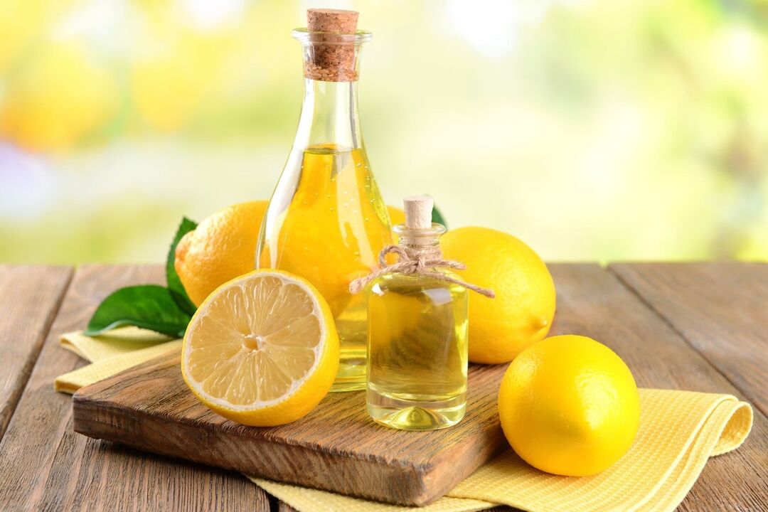 Éter de limón el principal para blanquear la piel del rostro